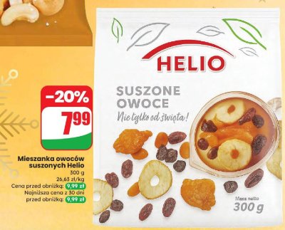 Mieszanka owoców suszonych Helio 300 g promocja w Dino