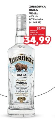 Wódka biała 0,7 l promocja w Kaufland