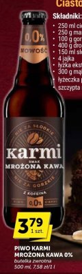 Piwo KARMI MROŻONA KAWA 0% promocja w ABC