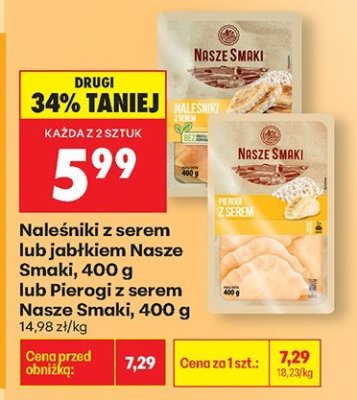 Naleśniki z jabłkiem Nasze Smaki  promocja w Biedronka
