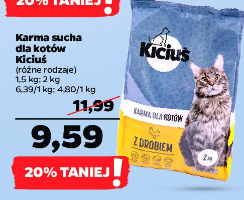 Karma dla kota po sterylizacji Kiciuś promocja