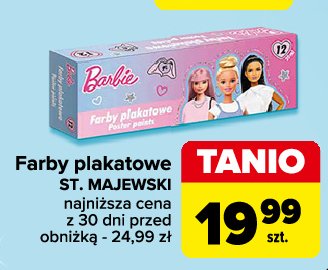 Farby plakatowe barbie promocja w Carrefour