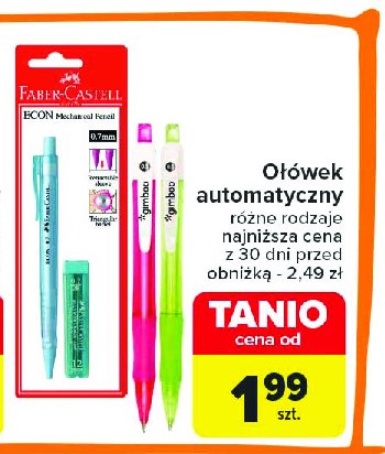 Ołówek automatyczny grip + grafity Faber-castell promocja