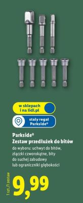 Zestaw przedłużek do bitów Parkside promocja w Lidl