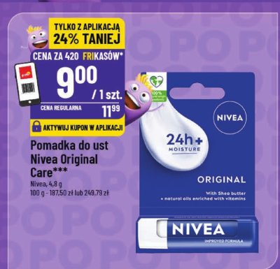 Pomadka do ust Nivea Original Care promocja w POLOmarket