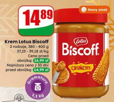 Krem Biscoff 2 rodzaje promocja w Dino