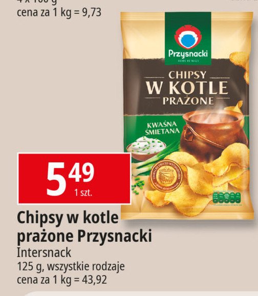 Chipsy w kotle prażone kwaśna śmietana Przysnacki promocja