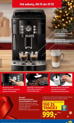 Ekspres automatyczny DeLonghi Magnifica S 1450 W promocja w Lidl