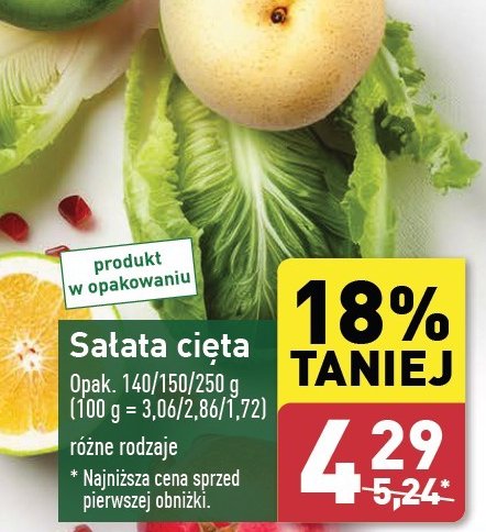 Sałata cięta promocja