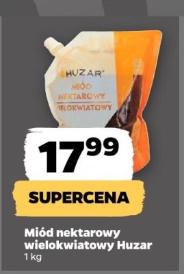 Miód nektarowy wielokwiatowy Huzar promocja w Netto