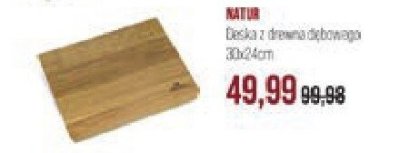 Deska z drewna dębowego NATUR 30x24cm promocja w Stokrotka