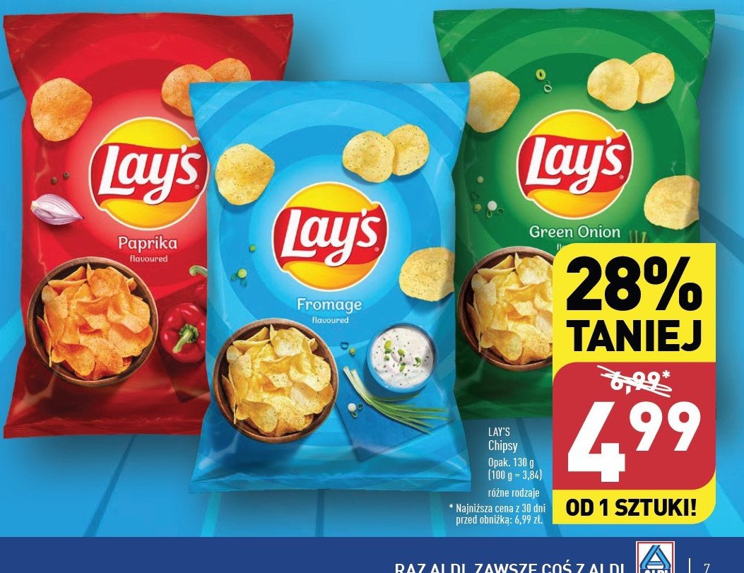 Chipsy fromage Lay's Frito lay lay's promocja w Aldi