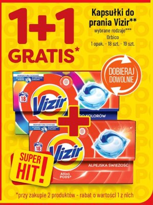 Kapsułki do prania Vizir wybrane rodzaje Orbico promocja w POLOmarket