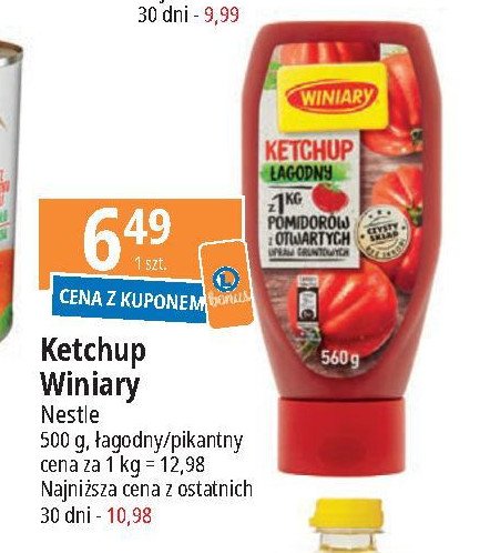 Ketchup łagodny Winiary promocja