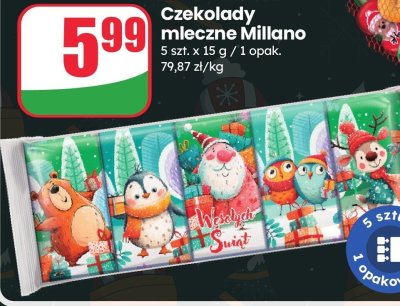 Czekolady mleczne  promocja w Dino