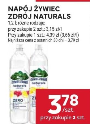 Napój Naturals Żywiec Zdrój promocja w Stokrotka