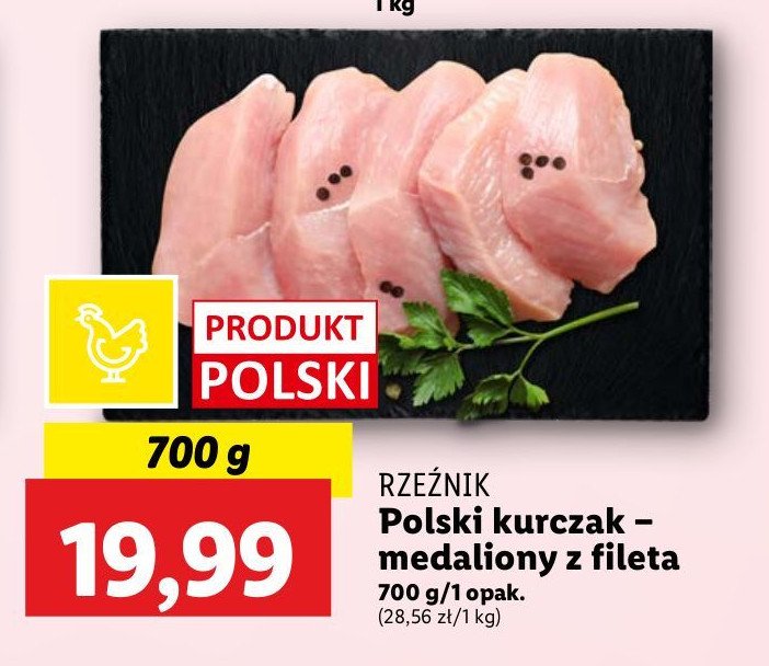 Medaliony z fileta kurczaka Rzeźnik codzienna dostawa promocja w Lidl