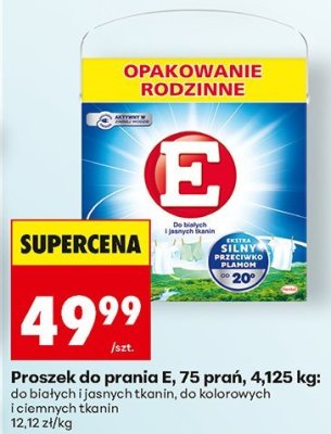 Proszek do prania białych i jasnych tkanin 4,125 kg promocja w Biedronka