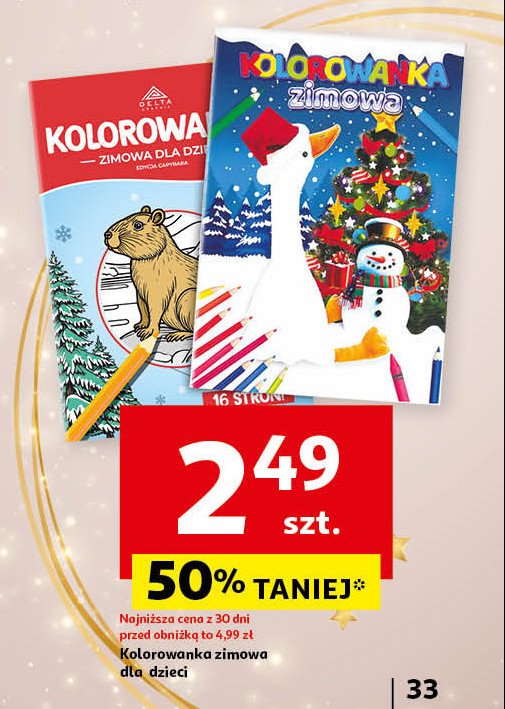 Kolorowanka zimowa promocja