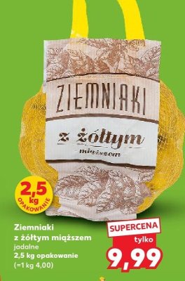 Ziemniaki z żółtym miąższem jadalne 2,5 kg promocja w Kaufland