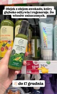 Olejek do włosów Petal Fresh Pure Ultra-Shine Hair Oil Avocado promocja w Rossmann