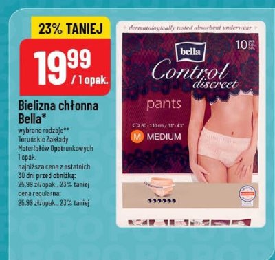 Bielizna chłonna Bella promocja w POLOmarket