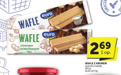Wafle z kremem orzechowym Euro Sklep promocja w Euro Sklep