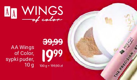 Puder sypki 100% mineralny, idealnie kryjący 11 cream Aa wings of color promocja