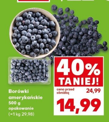 Borówki amerykańskie promocja w Kaufland