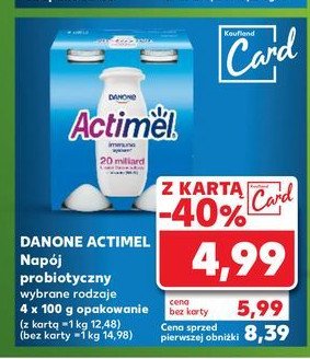 Jogurt classic Danone actimel promocja