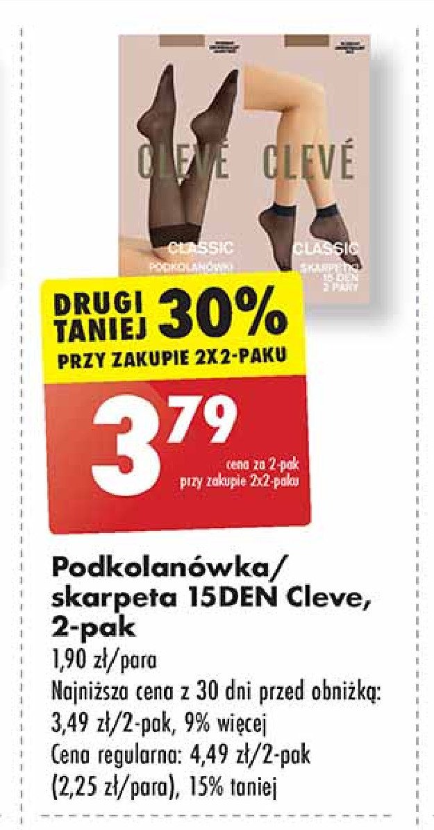 Skarpetki 15 den Cleve promocja