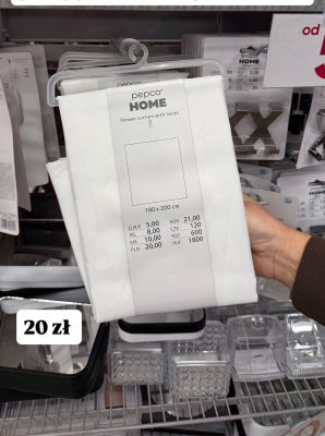 Zasłonka prysznicowa 180 x 200 cm promocja w Pepco