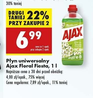 P艂yn do mycia konwalie Ajax floral fiesta Ajax . promocja