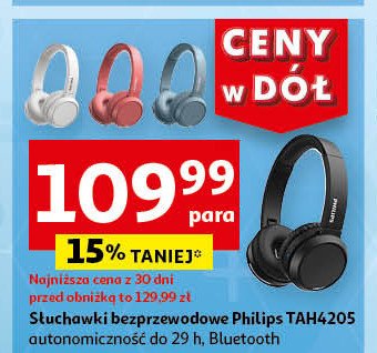 Słuchawki tah4205wt/00 czarne Philips promocja