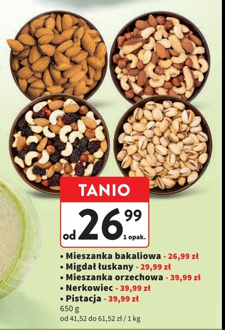 Migdały łuskane promocja