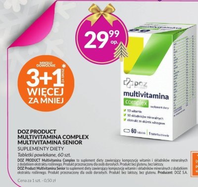 Suplement diety DOZ Product Multivitamina Complex promocja w DOZ.PL