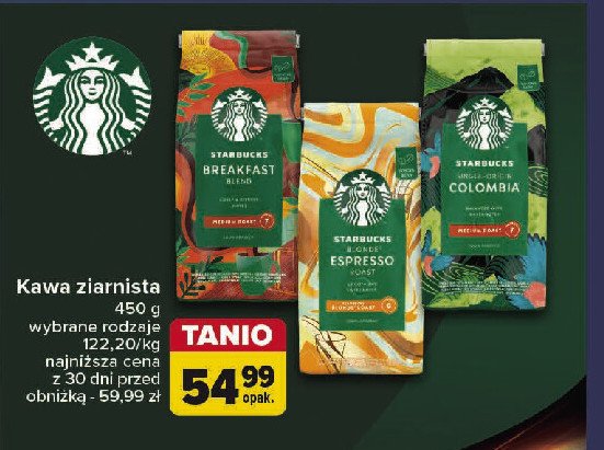 Kawa Starbucks breakfast blend promocja