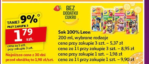 Sok pomarańcza-jabłko Hortex leon promocja