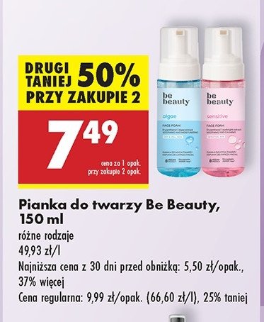 Pianka do twarzy algae Be beauty Be beauty care promocja