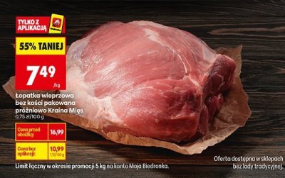 Łopatka wieprzowa promocja w Biedronka