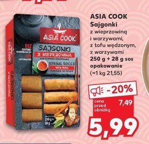 Sajgonki z tofu wędzonym + sos Asia cook promocja