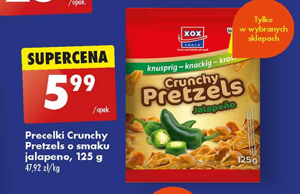 Precelki o smaku jalapeno XOX SNACK promocja