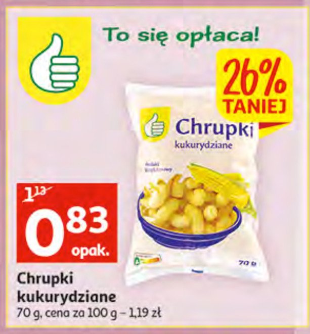 Chrupki kukurydziane Auchan promocja