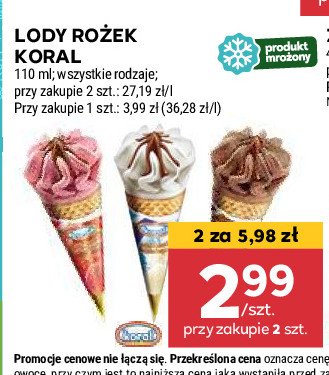 Rożek czekoladowy Koral promocja