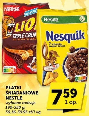 P艂atki 艣niadaniowe Nestle kangus promocja w Euro Sklep