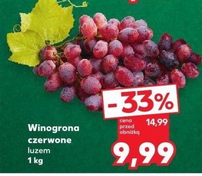 Winogrona czerwone luzem 1 kg promocja w Kaufland