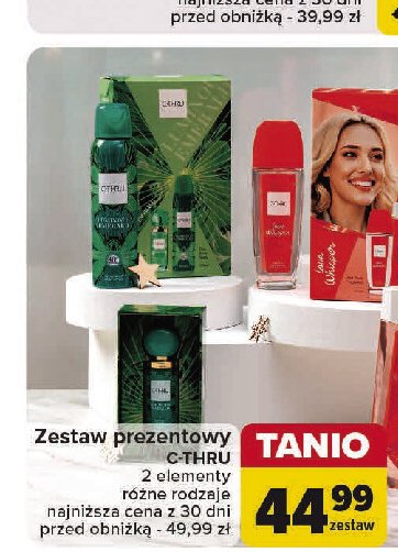 Zestaw w pudełku luminous emerald: dezodorant 150 ml + woda toaletowa 30 ml C-thru zestaw promocja w Carrefour