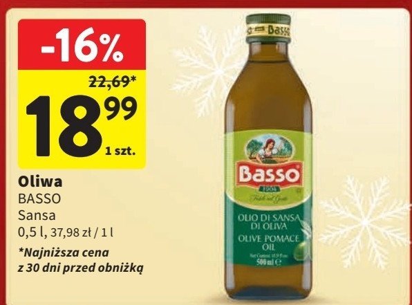 Oliwa z oliwek sansa Basso promocja