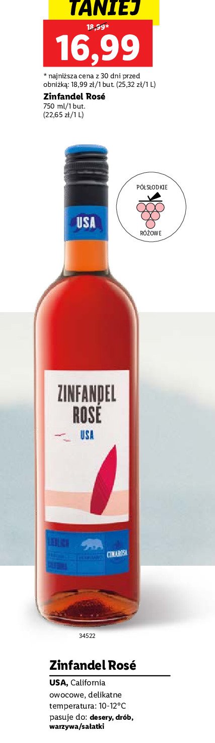 Wino Zinfandel rose usa promocja