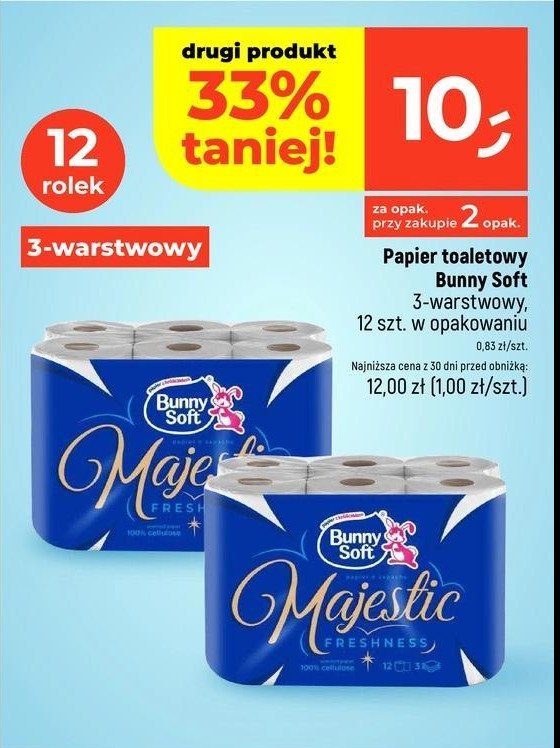 Papier toaletowy majestic Bunny soft promocja